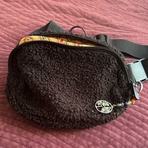 Vera Bradley Black Sherpa Crossbody Bag